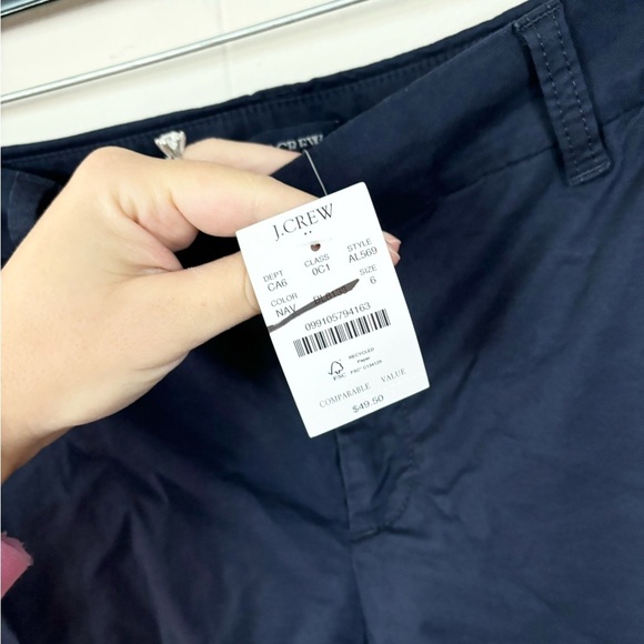 J Crew 9" frankie bermuda shorts chino size 6 new - Picture 3 of 6